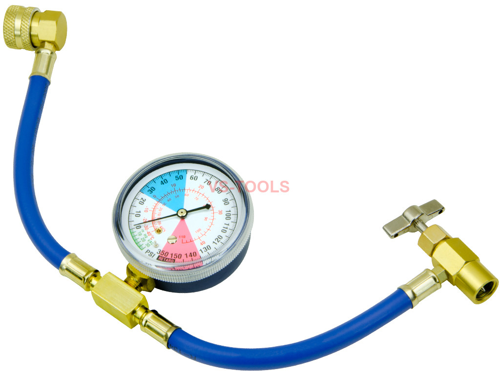 AC Car Auto Air Conditioning Refrigerant Recharge Hose Gauge
